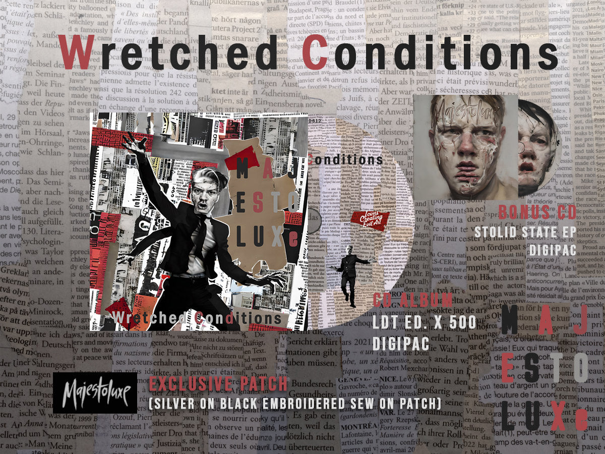 Pre Order: Majestoluxe - Wretched Conditions Ltd. ed Vinyl LP with patch