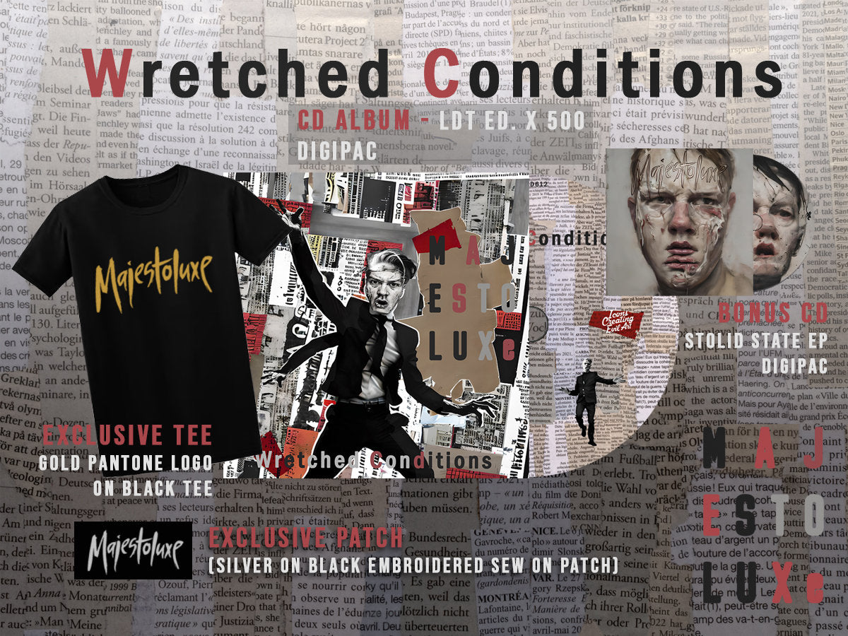 Pre Order: Wretched Conditions Ltd. ed CD package with tee and patch