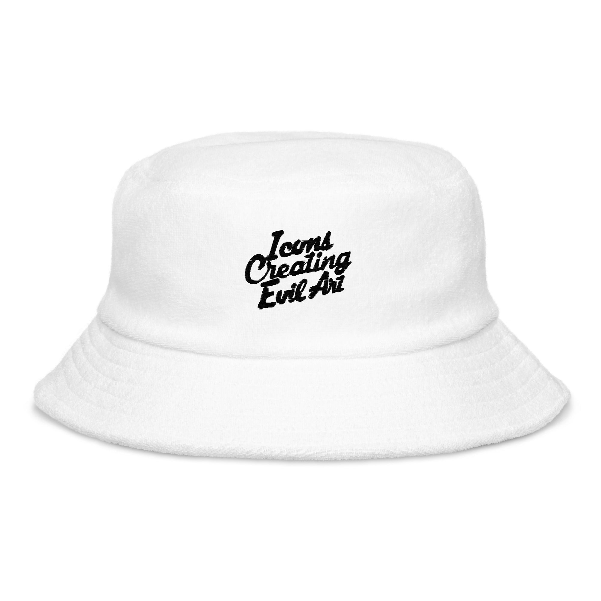 Embroidered ICEA - logo terry cloth bucket hat